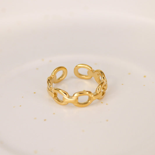 Golden chain ring